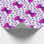 Cadeau Papier à enveloppement rose et violet (Coin)