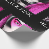 Cadeau Papier à enveloppement rose noir (Coin)