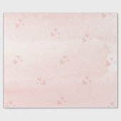 Cadeau Papier à enveloppement rose pastel doux (Plat)