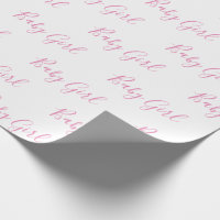 Papier à enveloppement rose pour bébé