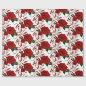 Cadeau Papier à enveloppement rose rouge (Plat)