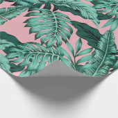 Cadeau Papier à enveloppement rose tropical (Coin)