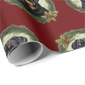 Cadeau Papier à enveloppement Rottweiler (Coin rond)