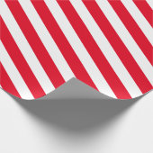 Cadeau Papier À Enveloppement Rouge Et Blanc (Coin)