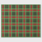 Cadeau Papier à enveloppement rouge et vert de Noël (Plat)