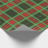 Cadeau Papier à enveloppement rouge et vert de Noël (Coin)