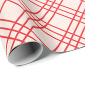 Cadeau Papier à enveloppement rouge plaqué (Coin rond)