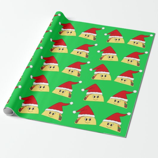 Cadeau Papier à enveloppement Taco de Noël (Déroulé)