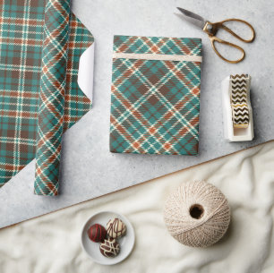 Cadeau Papier à enveloppement Tartan vintage