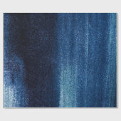 Cadeau Papier à enveloppement texturé bleu profond (Plat)