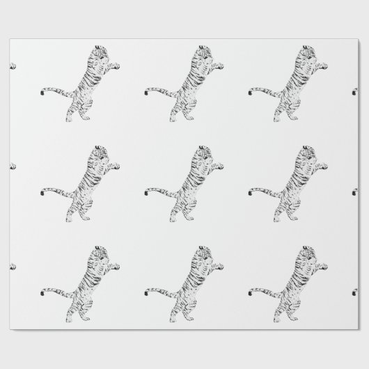 Cadeau Papier à enveloppement TIGER (Plat)