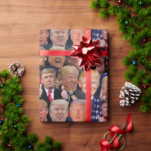 Cadeau Papier à enveloppement Trump (Cadeau de vacances)