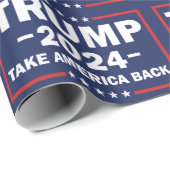 Cadeau Papier à enveloppement Trump (Coin rond)