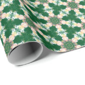 Cadeau Papier à enveloppement vert (Coin rond)