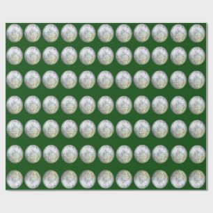 Cadeau Papier à enveloppement vert et argent