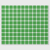 Cadeau Papier à enveloppement vert et blanc (Plat)
