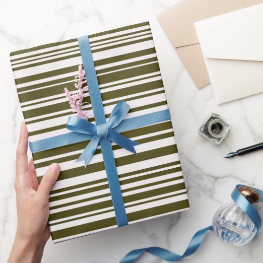 Cadeau Papier à enveloppement vert et jaune d'olive (Cadeaux)