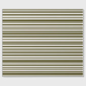 Cadeau Papier à enveloppement vert et jaune d'olive (Plat)