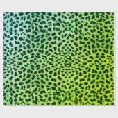 Cadeau Papier à enveloppement vert léopard (Plat)