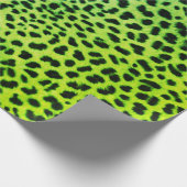 Cadeau Papier à enveloppement vert léopard (Coin)