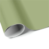 Cadeau Papier à enveloppement vert mousse (Coin rond)
