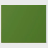 Cadeau Papier à enveloppement vert solide (Plat)