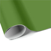 Cadeau Papier à enveloppement vert solide (Coin rond)