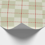 Cadeau Papier à enveloppement Vintage Jacquard de Noël (Coin)