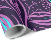 Cadeau Papier à enveloppement violet (Coin rond)