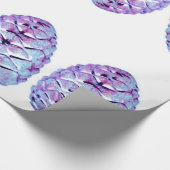Cadeau Papier à enveloppement violet Pinecones (Coin)
