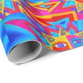 Cadeau Papier à envelopper - 002 SOLEIL (Coin rond)