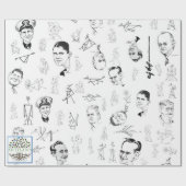 Cadeau Papier à envelopper, 30 po x 72 po (Plat)