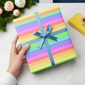 Cadeau Papier à envelopper à l'arc-en-ciel élégant