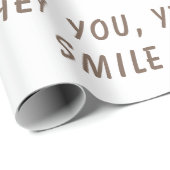 Cadeau Papier à envelopper amusant avec Giraffe joueuse - (Coin rond)