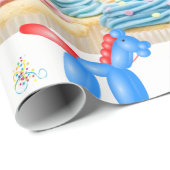 Cadeau Papier à envelopper Anniversaire (Coin rond)