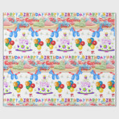 Cadeau Papier à envelopper Anniversaire Juillet, 1er Mon  (Plat)