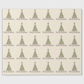 Cadeau Papier à envelopper - Arbre de Toscane Deux (Plat)