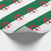 Cadeau Papier à envelopper avec Drapeau d'Algérie (Coin)