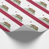 Cadeau Papier à envelopper avec Drapeau de Californie (Coin)
