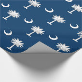 Cadeau Papier à envelopper avec Drapeau de Caroline du Su (Coin)