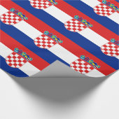 Cadeau Papier à envelopper avec Drapeau de Croatie (Coin)