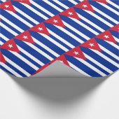 Cadeau Papier à envelopper avec Drapeau de Cuba (Coin)