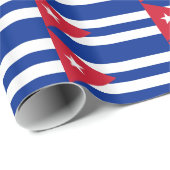 Cadeau Papier à envelopper avec Drapeau de Cuba (Coin rond)