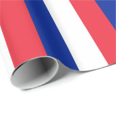 Cadeau Papier à envelopper avec Drapeau de France (Coin rond)