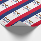 Cadeau Papier à envelopper avec Drapeau de l'Iowa (Coin)