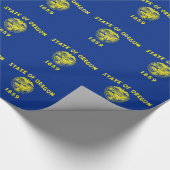 Cadeau Papier à envelopper avec Drapeau de l'Oregon (Coin)