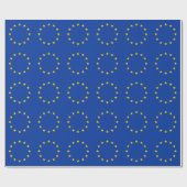 Cadeau Papier à envelopper avec Drapeau de l'Union europé (Plat)
