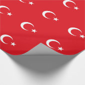 Cadeau Papier à envelopper avec Drapeau de Turquie (Coin)