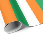 Cadeau Papier à envelopper avec Drapeau d'Irlande (Coin rond)