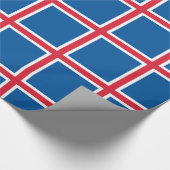 Cadeau Papier à envelopper avec Drapeau d'Islande (Coin)